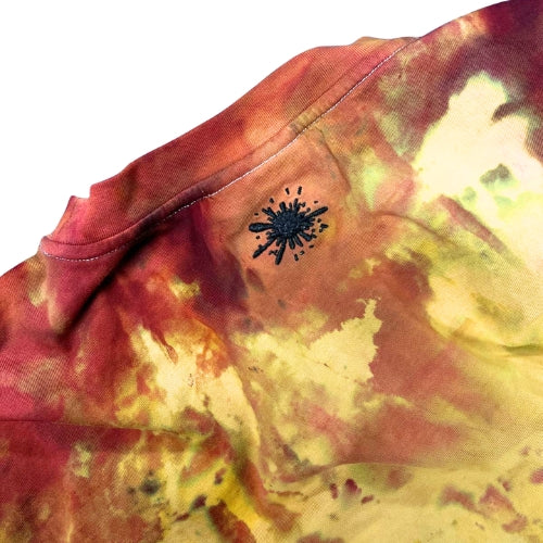 FLAME RED Tie-Dye Tee