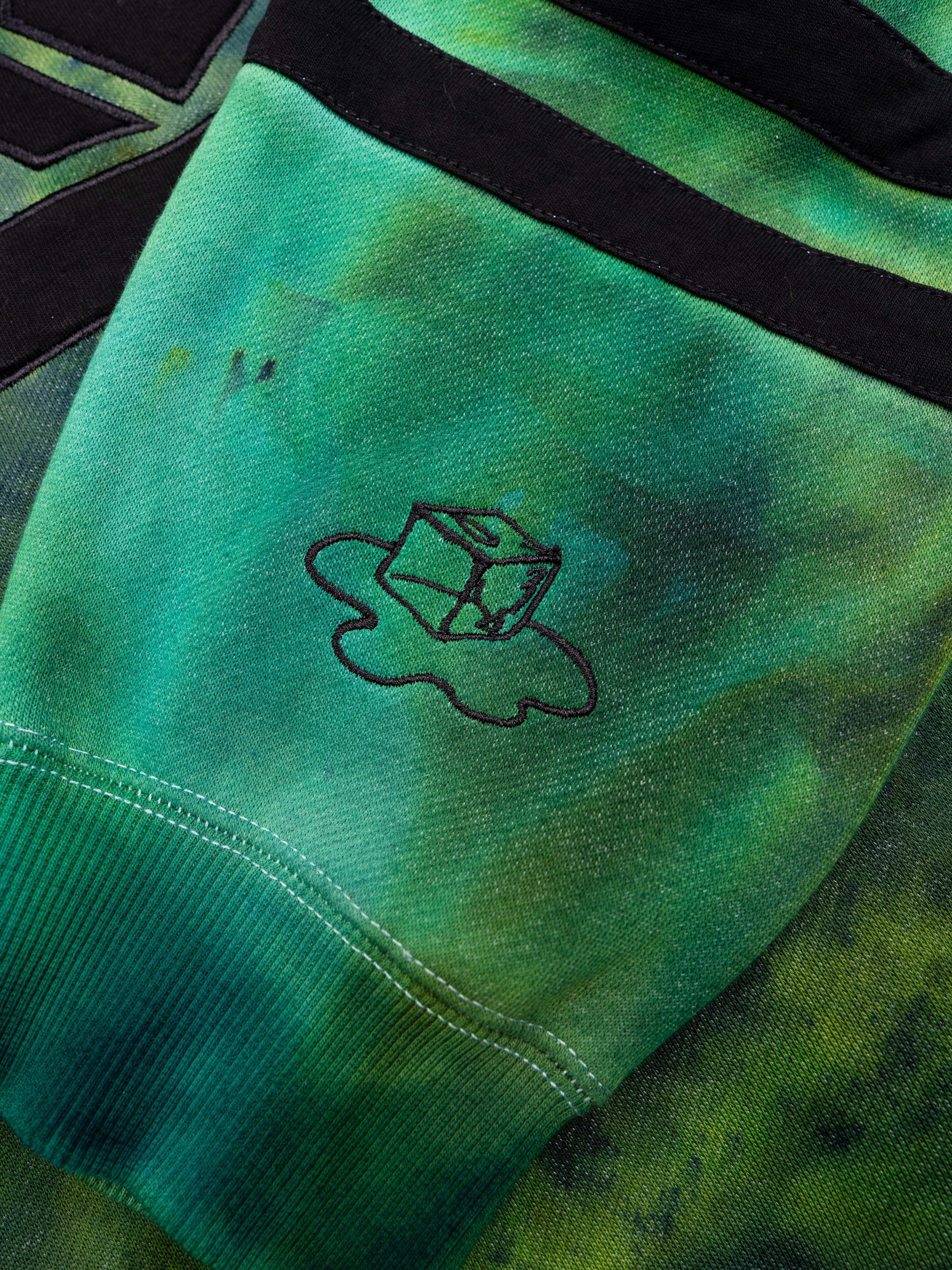 EMERALD GREEN Tie-Dye Hoodie