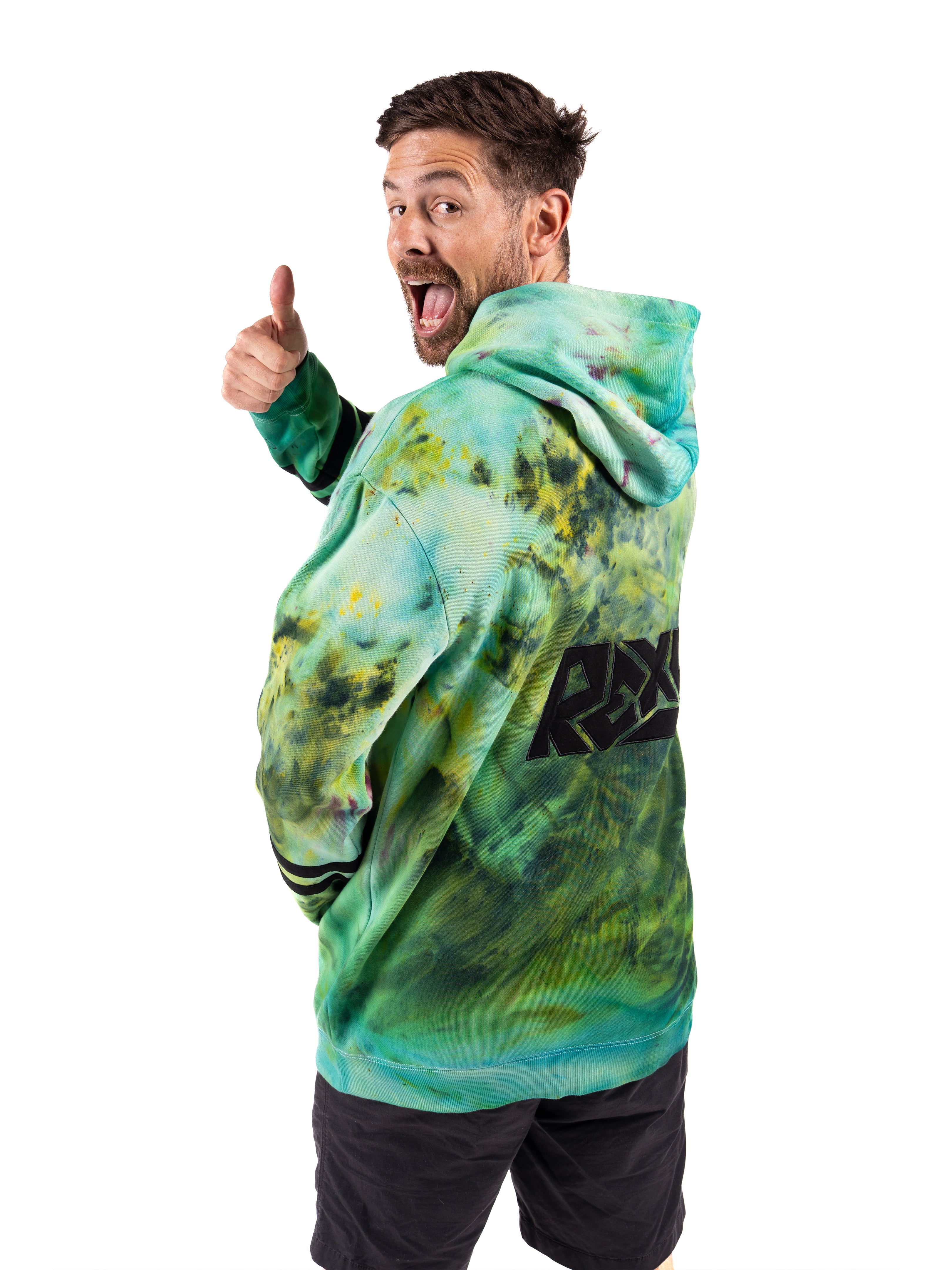 EMERALD GREEN Tie-Dye Hoodie