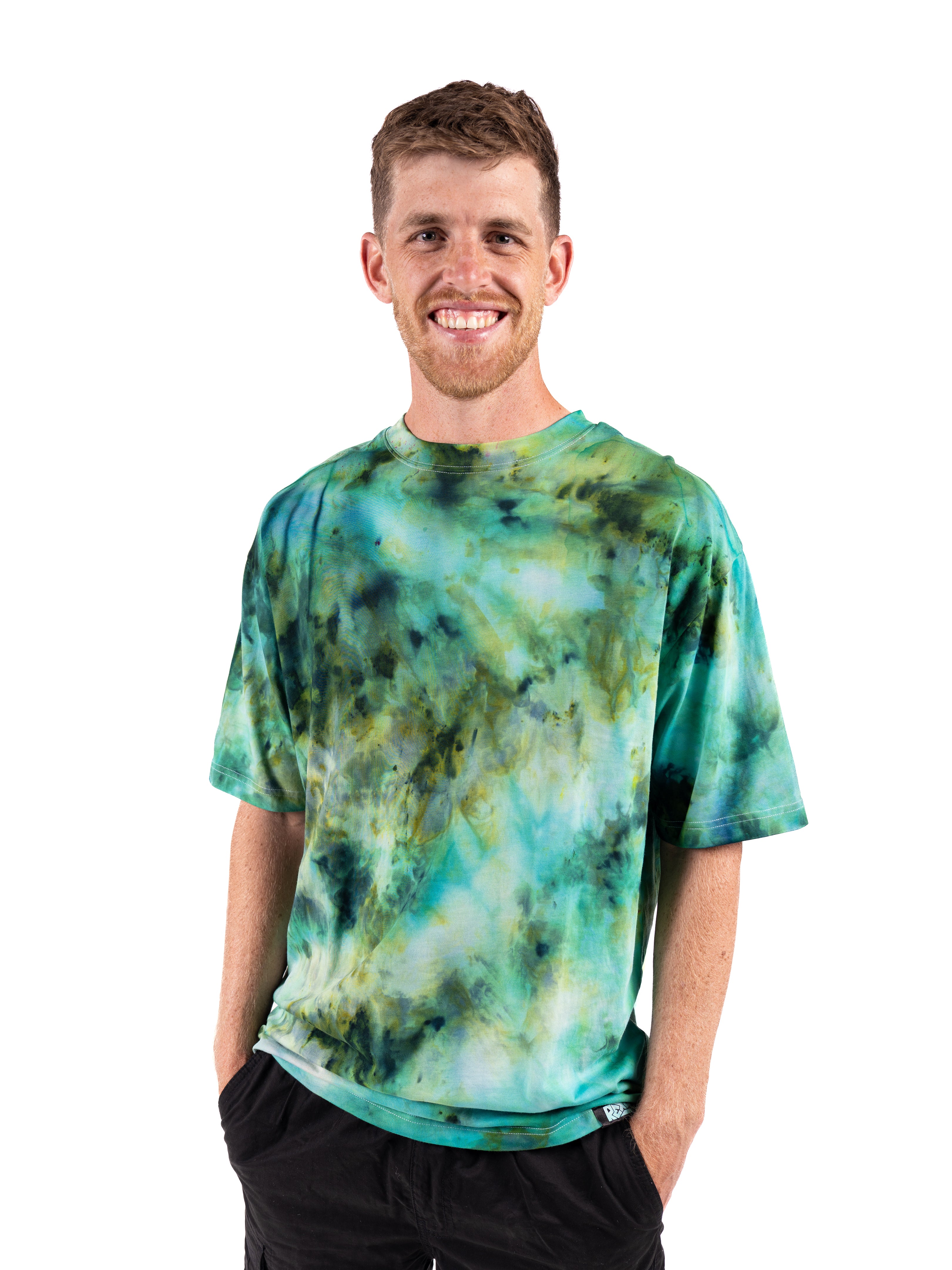 EMERALD GREEN Tie-Dye Tee
